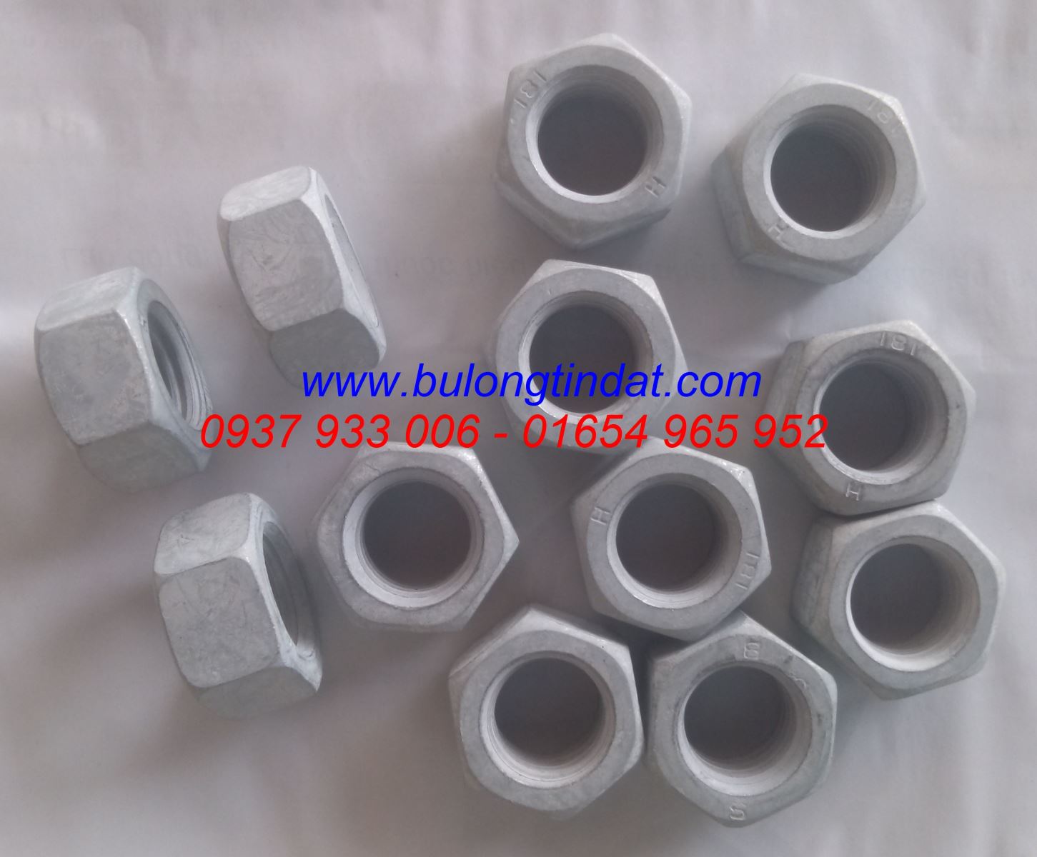 Tán thép 8.0 mạ đục